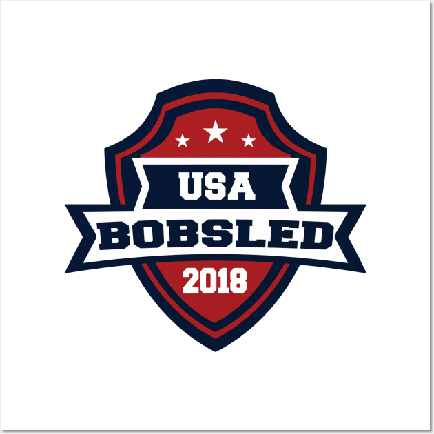 USA Bobsled Pyeongchang 2018 Wall Art by OffesniveLine